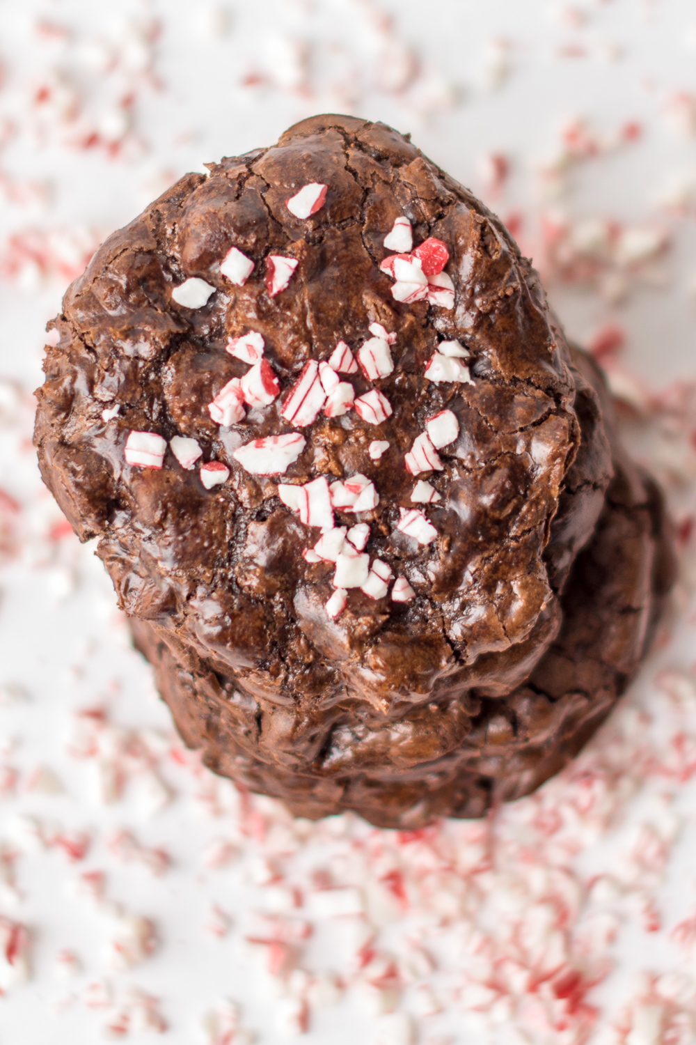 Gluten Free Flourless Chocolate Peppermint Cookies - Flippin' Delicious