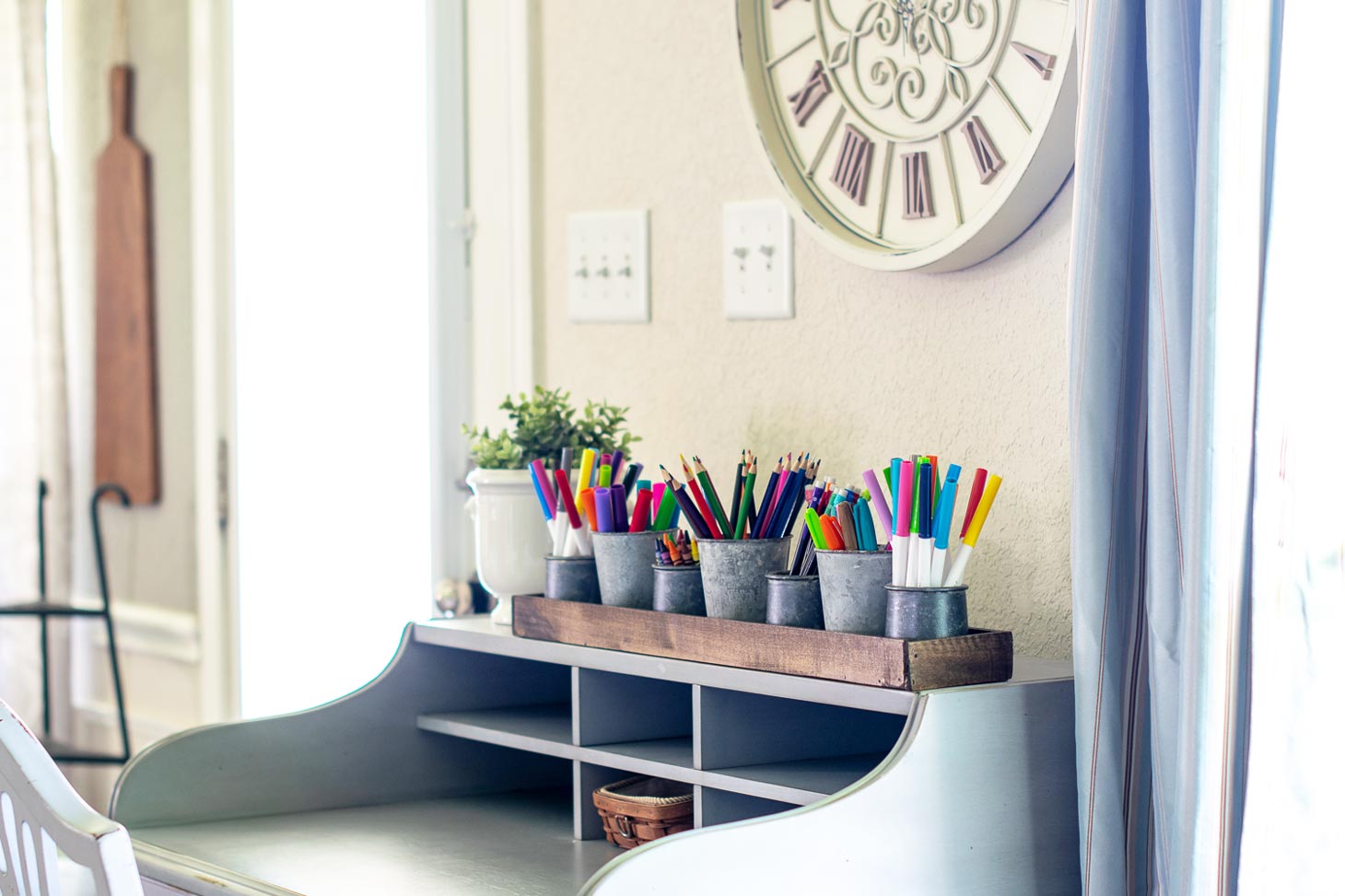 Desk Organization Ideas with Oui Jars • Neat House. Sweet Home®