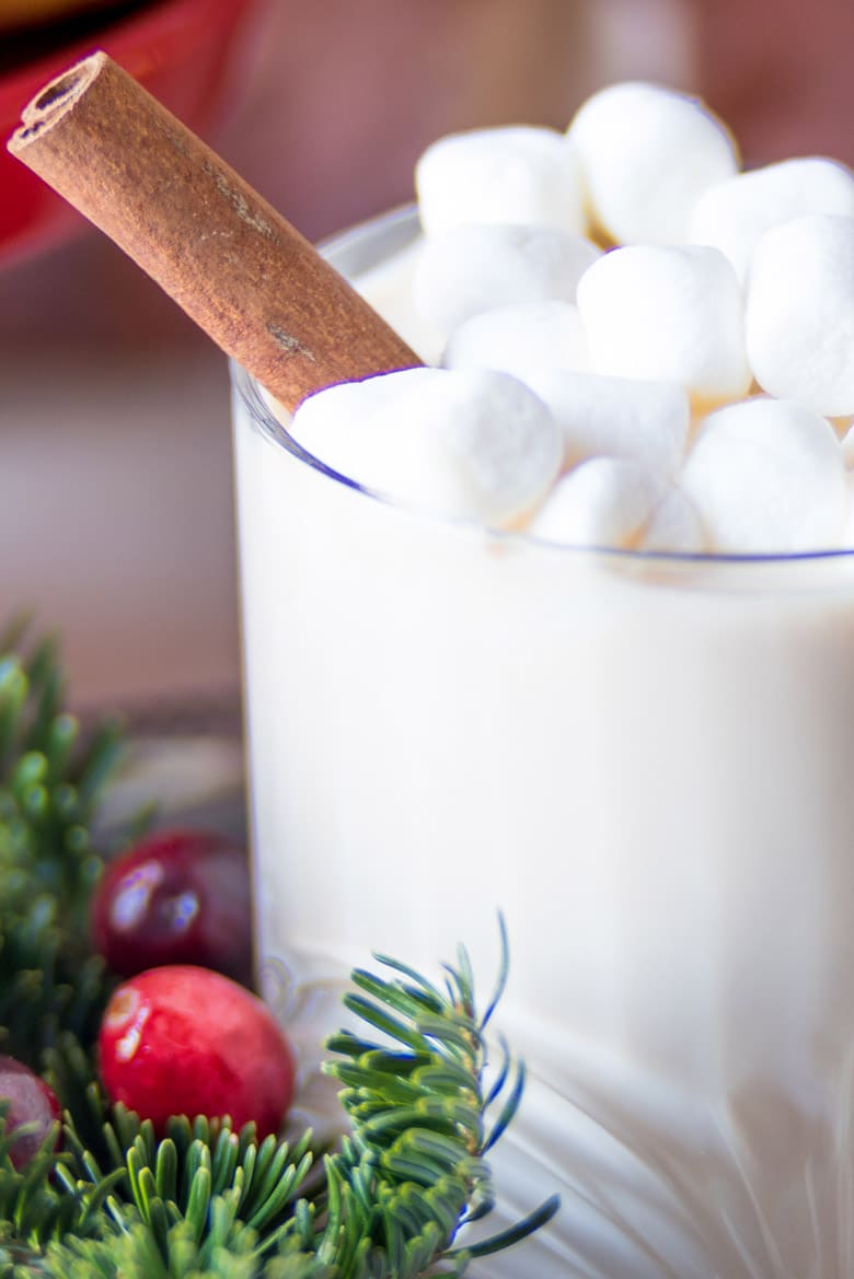 Slow Cooker White Christmas Hot Chocolate - The Magical Slow Cooker