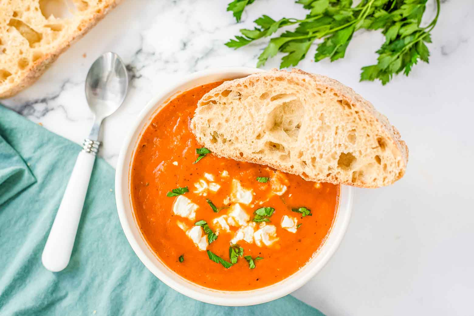 Creamy Red Pepper and Tomato Blender Soup - Whispered Inspirations