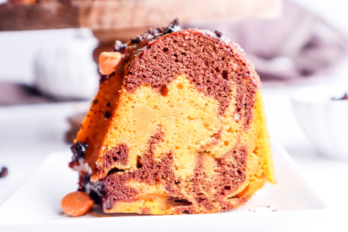 Pressure Cooker (Instant Pot) Pumpkin Chocolate Chip Bundt Cake