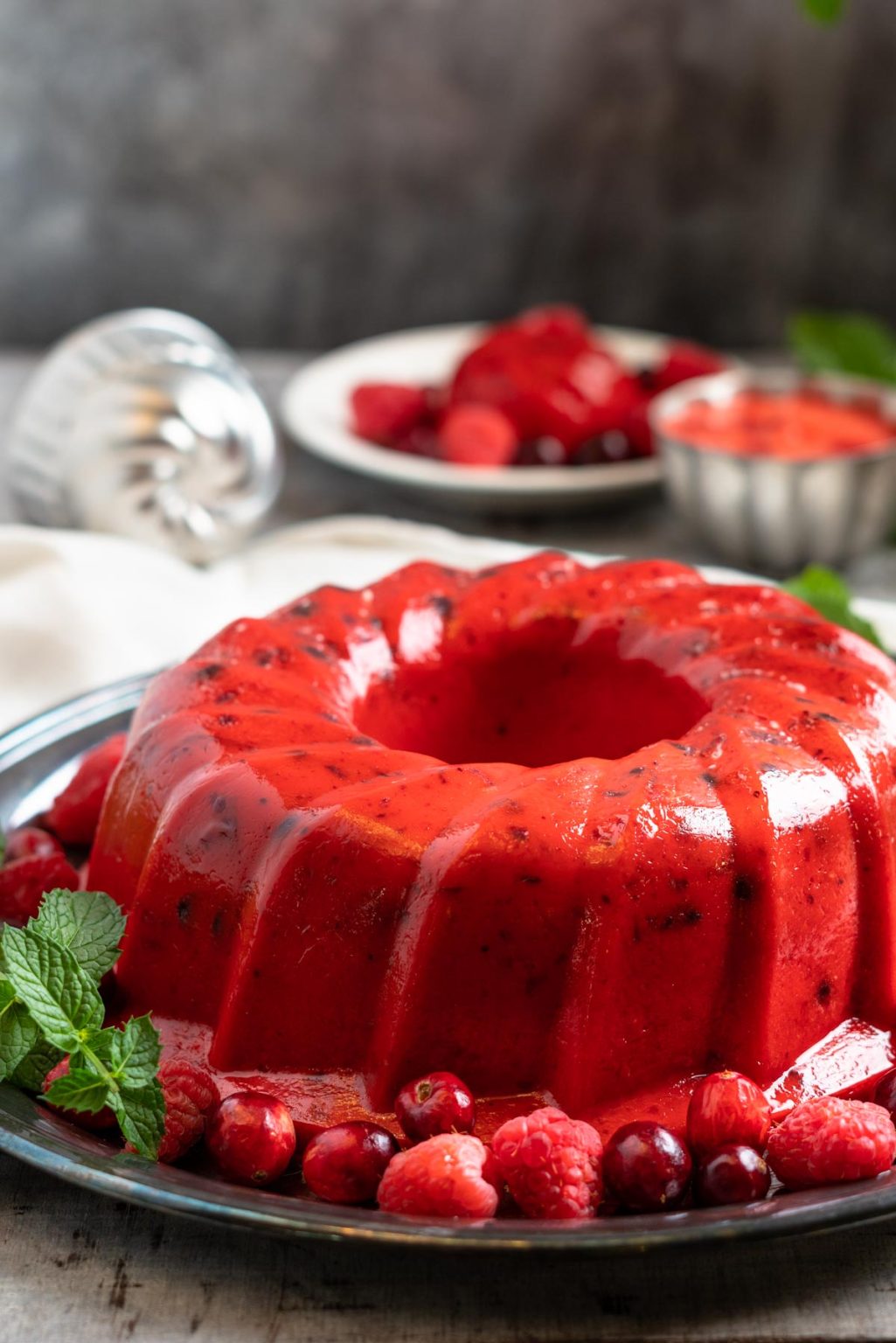 Raspberry Cranberry Jello Salad For Thanksgiving and Christmas